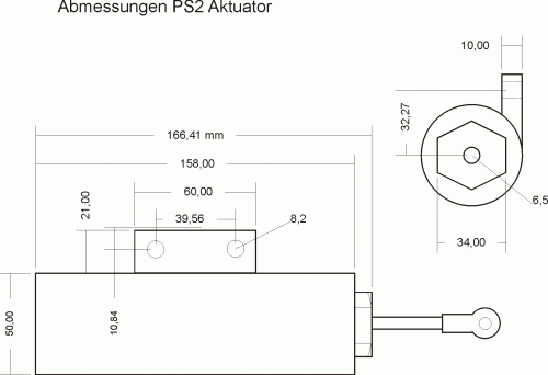 Abmessung PSU-Zylinder