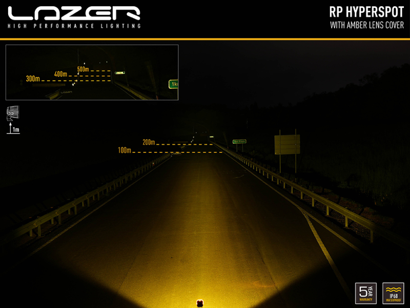 Race Pod Hyperspot amber lens