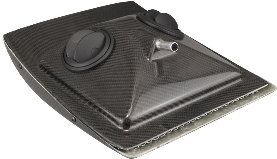 Flache Rallye Dachbelüftung aus Kohlefaser, für Rallye, Driftrennen und